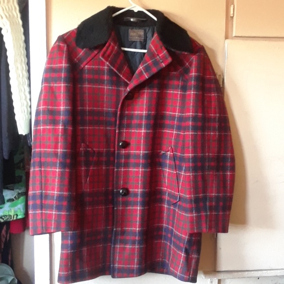 Red Pendleton Coat - Picture 1 of 3